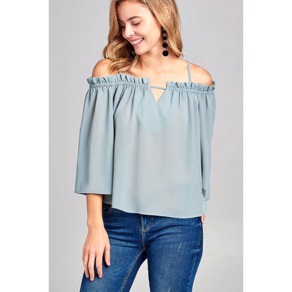 chiffon woven top